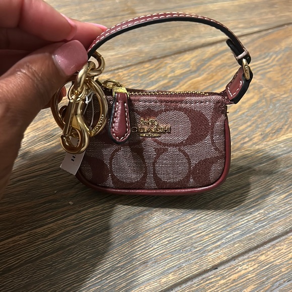 Coach Accessories - NWT Coach Bag Charm /Keychain Brown